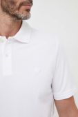 Поло Guess чоловічий колір білий однотонний (3547028)
