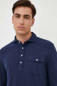 Бавовняний лонгслів Polo Ralph Lauren колір синій однотонний (3467249)