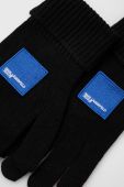 Рукавички з домішкою кашеміру Karl Lagerfeld Jeans колір чорний