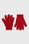 Дитячі вовняні рукавички United Colors of Benetton колір червоний (3467265)