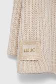 Шарф з домішкою вовни Liu Jo колір бежевий однотонний (3338577)