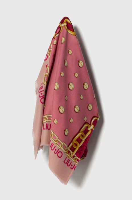 Шарф Liu Jo жіночий колір помаранчевий візерунок