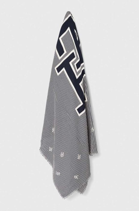 Хустка Tommy Hilfiger жіноча колір синій візерунок (3474370)