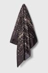 Хустка Sisley колір чорний візерунок (3622082)