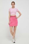 Спідниця Guess колір рожевий mini пряма (3313259)
