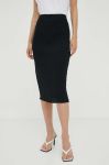 Спідниця Samsoe Samsoe колір чорний midi олівець
