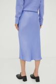 Спідниця Samsoe Samsoe колір фіолетовий midi олівець