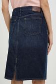 Джинсова спідниця Lauren Ralph Lauren колір синій mini пряма