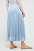 Спідниця Weekend Max Mara midi розкльошена колір блакитний