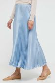 Спідниця Weekend Max Mara midi розкльошена колір блакитний