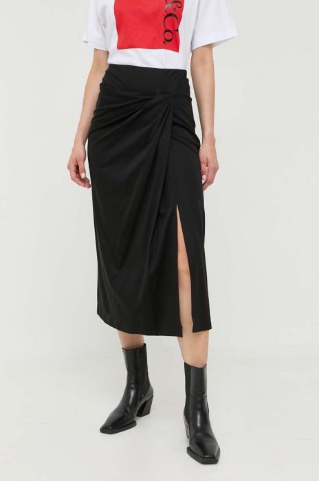 Спідниця Weekend Max Mara колір чорний midi олівець