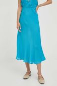 Спідниця Herskind Tween колір бірюзовий midi розкльошена