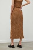 Спідниця By Malene Birger колір коричневий midi олівець
