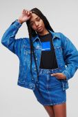 Джинсова спідниця Karl Lagerfeld Jeans mini олівець колір блакитний (3351777)