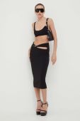 Спідниця Patrizia Pepe колір чорний midi олівець (3383848)