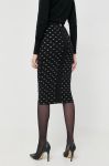Спідниця Elisabetta Franchi колір чорний midi олівець (3497265)