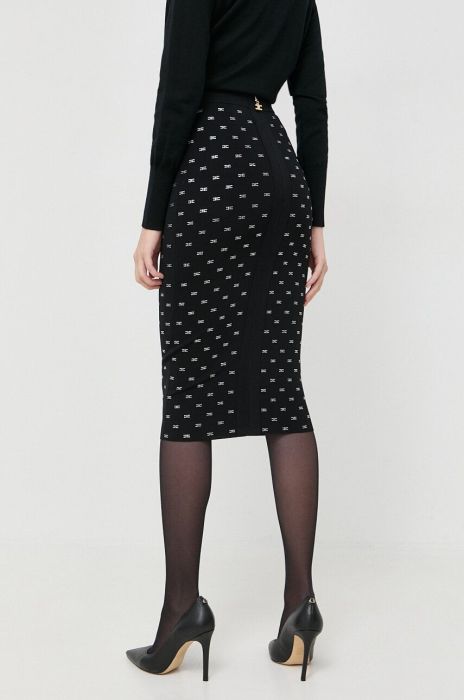 Спідниця Elisabetta Franchi колір чорний midi олівець (3497265)
