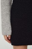 Вовняна спідниця Drykorn колір чорний mini пряма