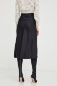 Спідниця Elisabetta Franchi колір чорний midi розкльошена