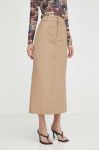Спідниця R?sum? колір бежевий maxi пряма