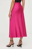 Спідниця BOSS колір рожевий maxi розкльошена