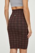 Спідниця Guess колір коричневий mini олівець