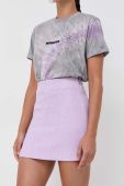 Спідниця Patrizia Pepe колір фіолетовий mini пряма (3558337)