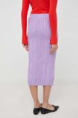 Спідниця Patrizia Pepe колір фіолетовий midi олівець