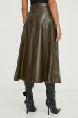 Спідниця Twinset колір зелений midi розкльошена