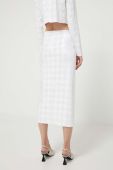 Спідниця Iceberg колір білий midi пряма