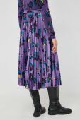 Спідниця MAX&Co. колір фіолетовий midi розкльошена