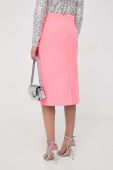 Спідниця MAX&Co. x Anna Dello Russo колір рожевий midi олівець