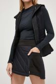 Спортивна спідниця Smartwool Smartloft колір чорний mini пряма