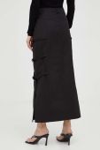 Спідниця Gestuz колір чорний midi пряма (3534184)