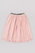 Дитяча спідниця zippy колір рожевий midi розкльошена