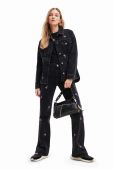 Джинси Desigual жіночі висока посадка колір чорний (3564500)