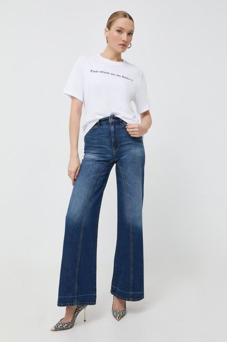 Джинси Victoria Beckham жіночі висока посадка колір блакитний (3555010)