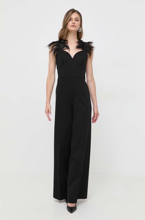 Комбінезон Twinset колір чорний декольте трикутник (3482512)