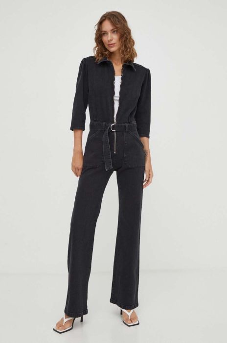 Джинсовий комбінезон BA&SH колір чорний