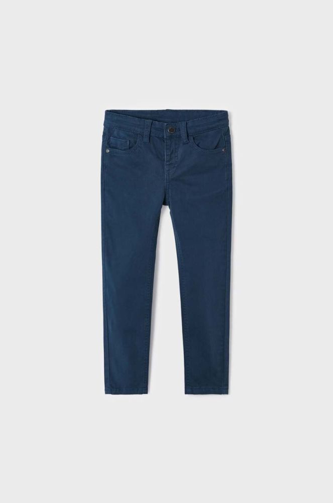 Дитячі штани Mayoral slim fit однотонні колір блакитний (3426945)