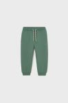 Дитячі спортивні штани Mayoral колір зелений однотонні (3438639)