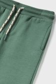 Дитячі спортивні штани Mayoral колір зелений однотонні (3438639)