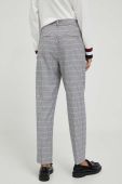 Штани Tommy Hilfiger жіночі фасон сигарети висока посадка колір барвистий