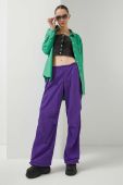 Штани Tommy Jeans жіночі колір фіолетовий широке середня посадка