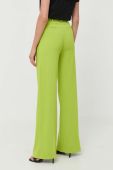 Штани Pinko жіночі колір зелений широке висока посадка