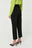 Штани Pinko жіночі колір чорний широке висока посадка (3442983)