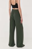Штани Max Mara Leisure жіночі колір зелений широке висока посадка