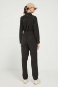 Вельветовий комбінезон Roxy колір чорний з коміром