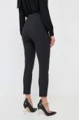 Штани Elisabetta Franchi жіночі колір чорний облягаюче висока посадка (3394839)