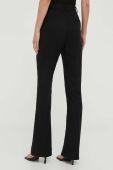 Штани Gestuz Caisa жіночі колір чорний кльош висока посадка